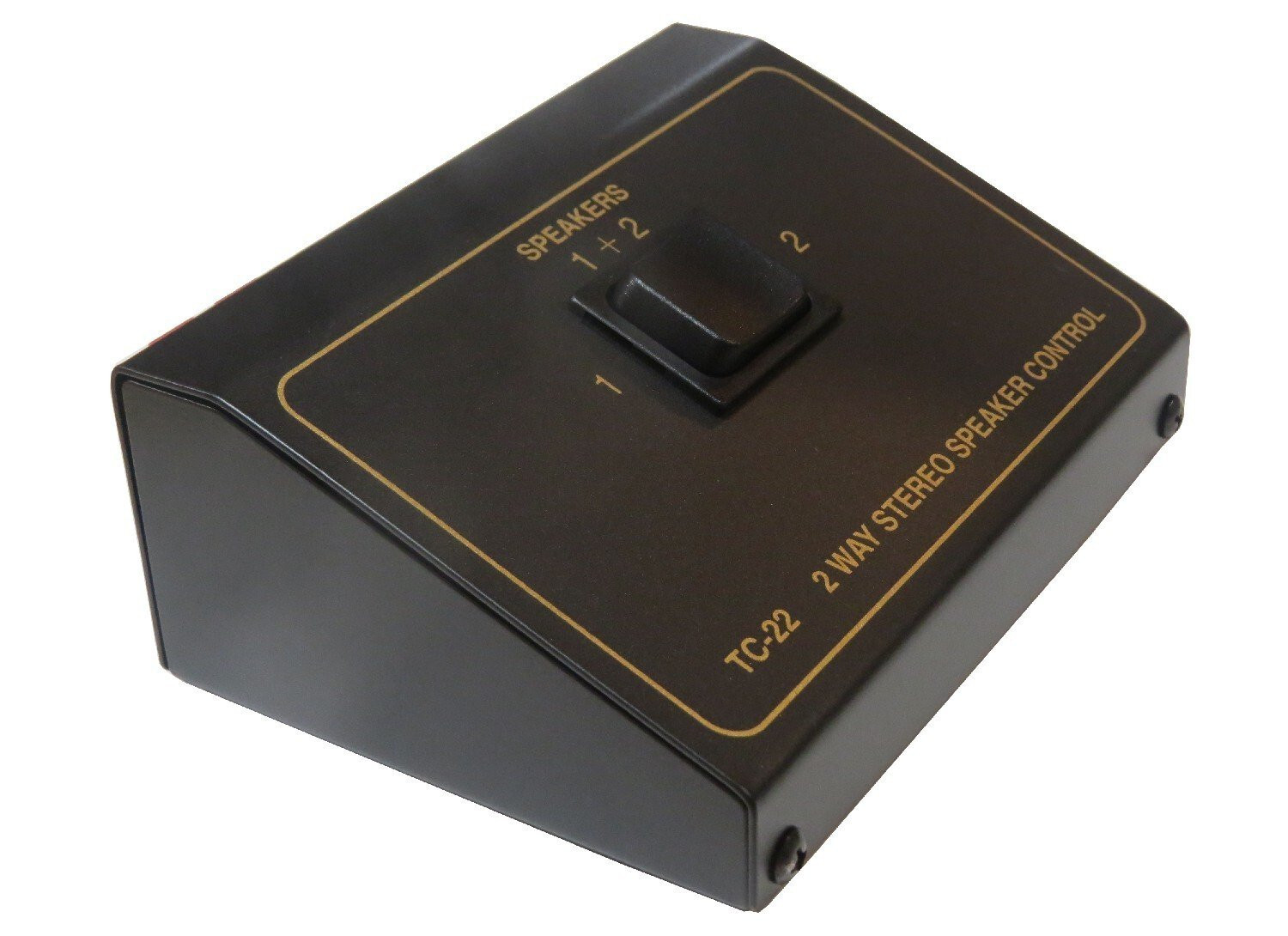 2 Pair Way Stereo Compact Rugged Speaker Switcher Selector Switch box 1x2 TC-22