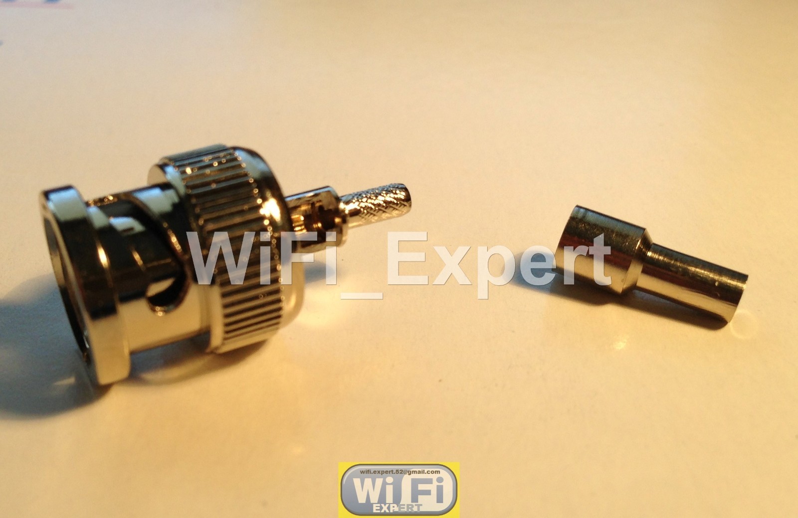 1 x BNC Male plug crimp for RG316 RG174 RG179 LMR100 Cable Straight Connector