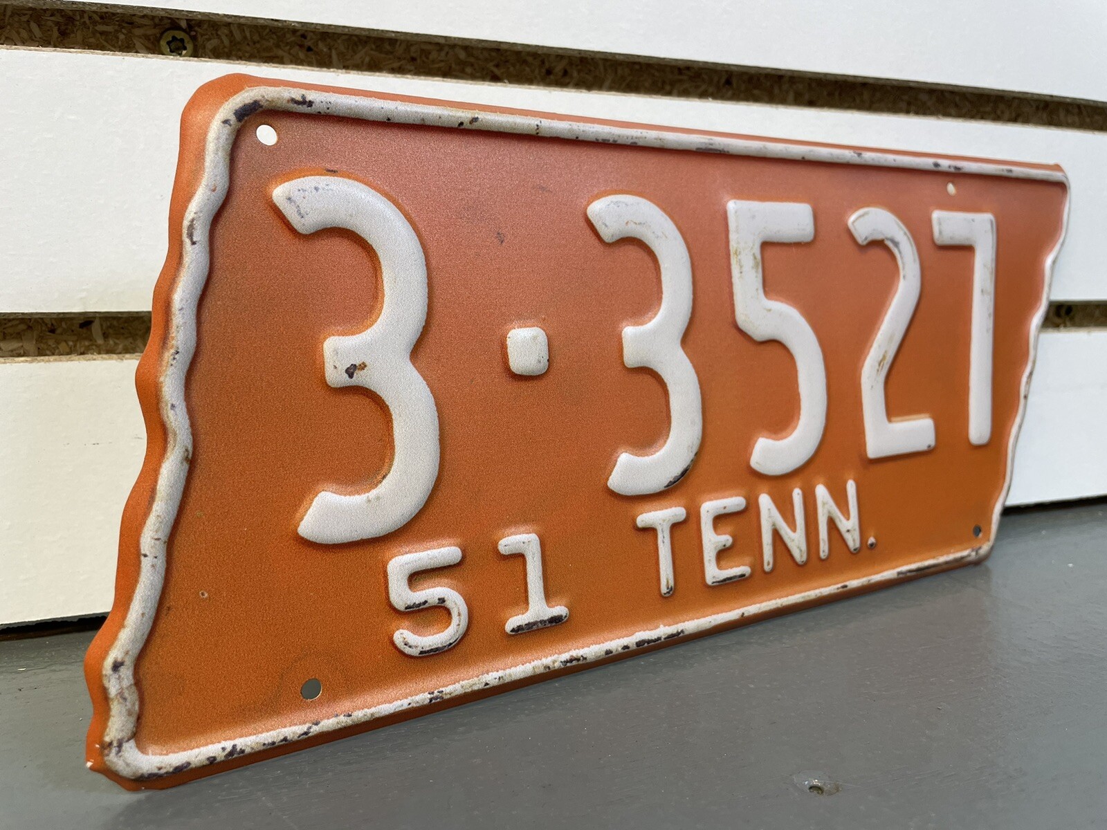REPRODUCTION 1951 Tennessee License Tag TN Knox Vols & Vanderbilt Score Plate