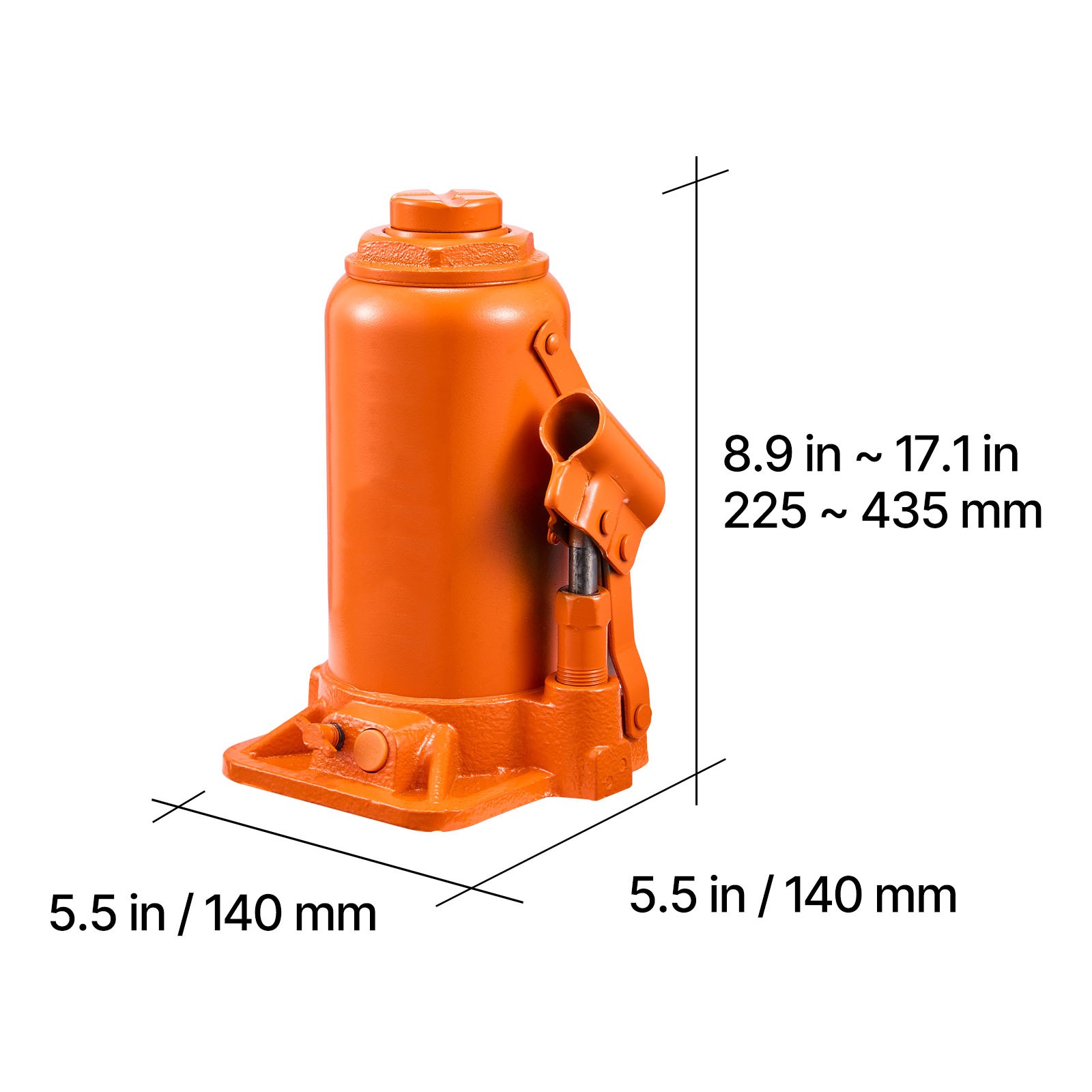 Uimoso Hydraulic Bottle Jack 20 Ton (44092 lbs) High Lift for Vehicle Repairs