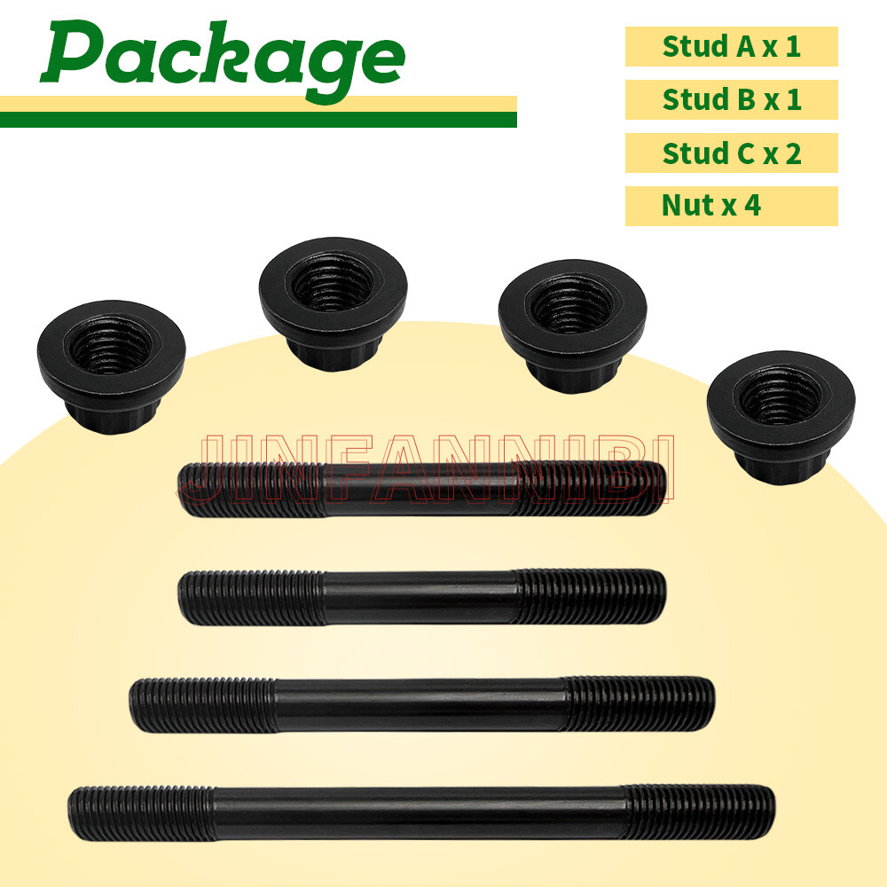 Heavy Duty Cylinder Head Studs Nut Kit for Honda Sportrax 400 TRX400EX 1999-2008