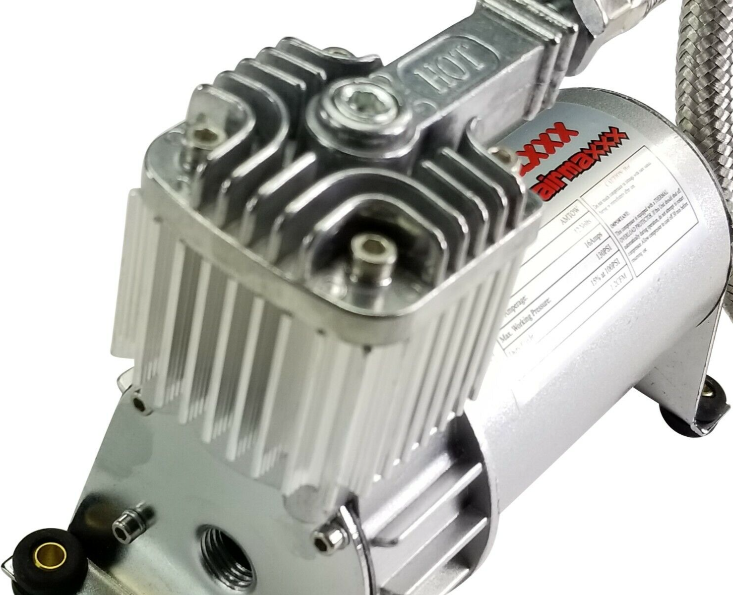 airmaxxx Pewter Utility Air Compressor For Air Ride Suspension Air Horns 130 psi