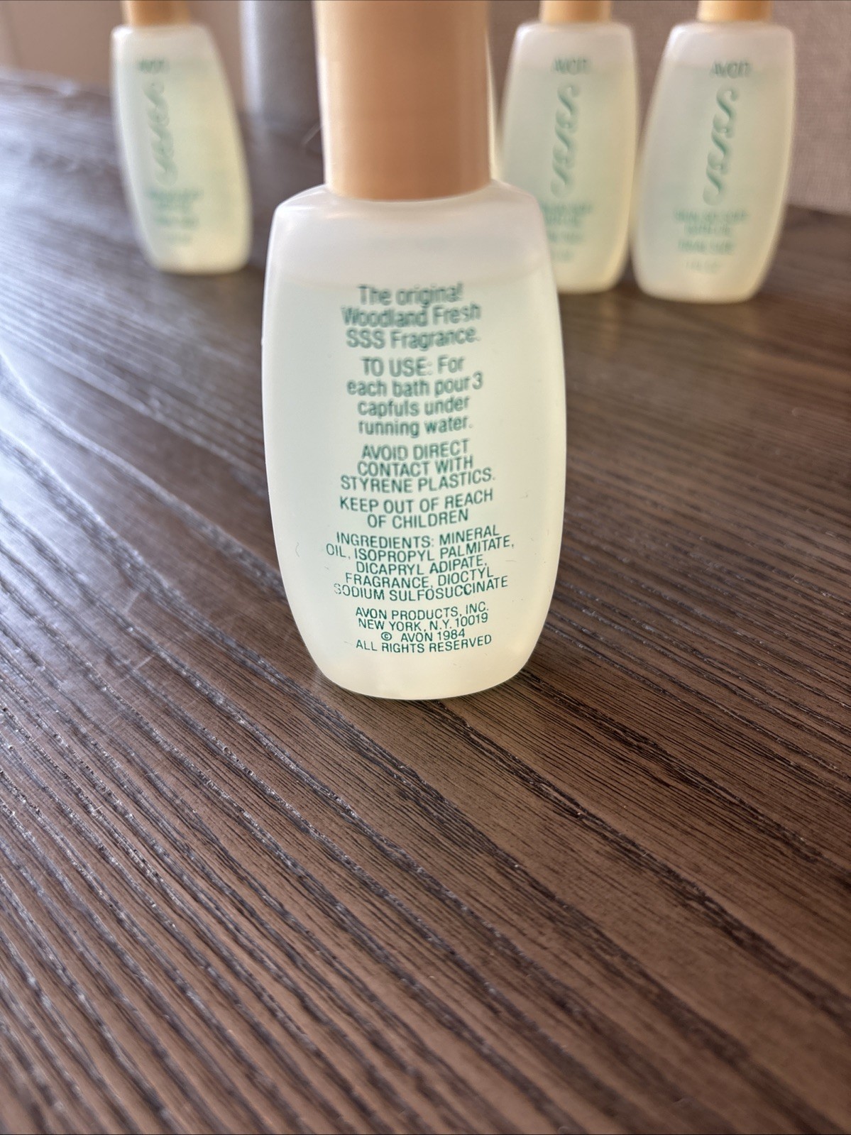 Avon Vtg Skin So Soft Original Bath Oil 1 Oz Trial Size 1984 Set Of 5 NEW Travel