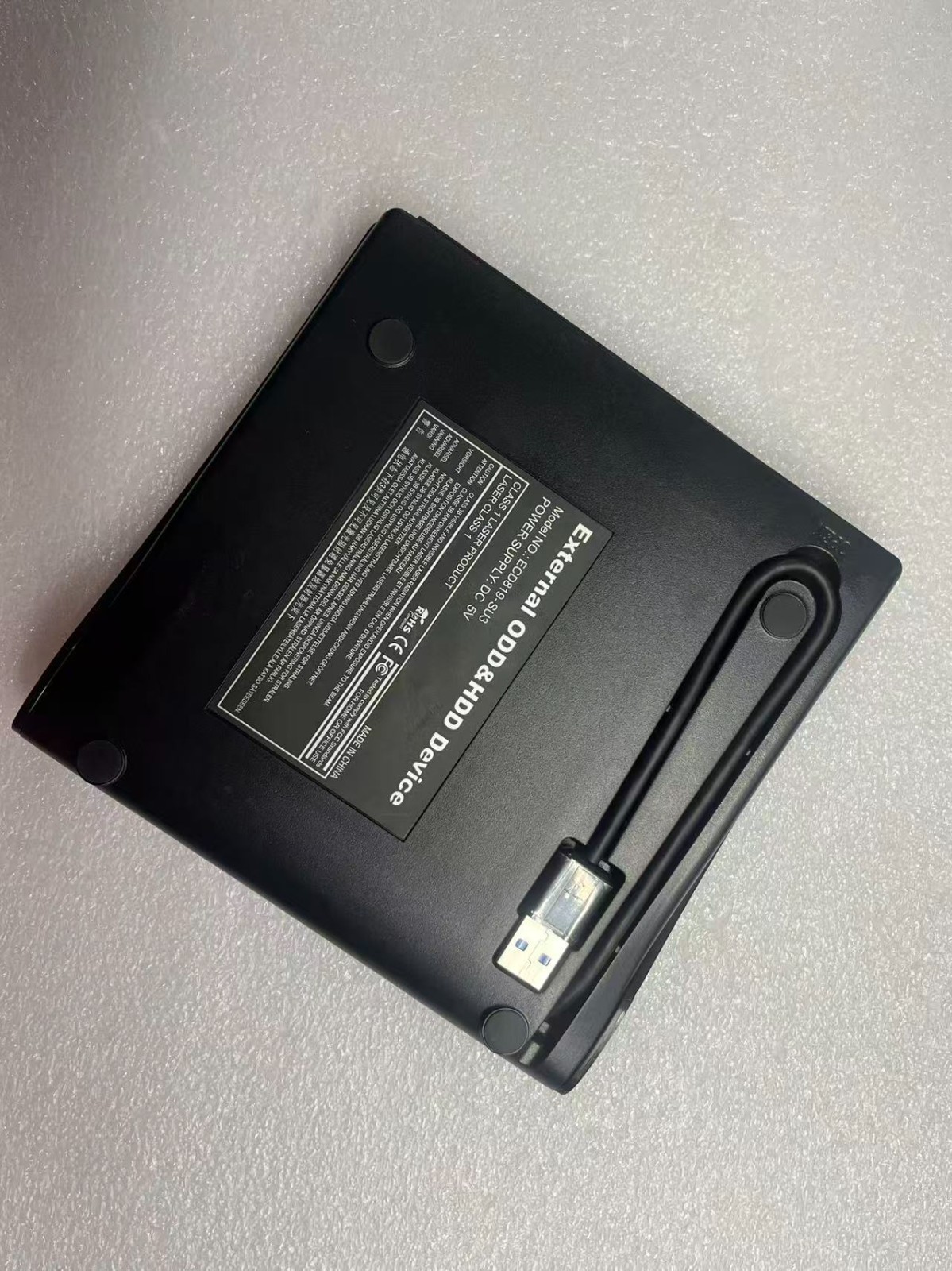 ROOFULL USB 3.0 External DVD/CD Drive Card Reader Hub for Laptop Mac PC