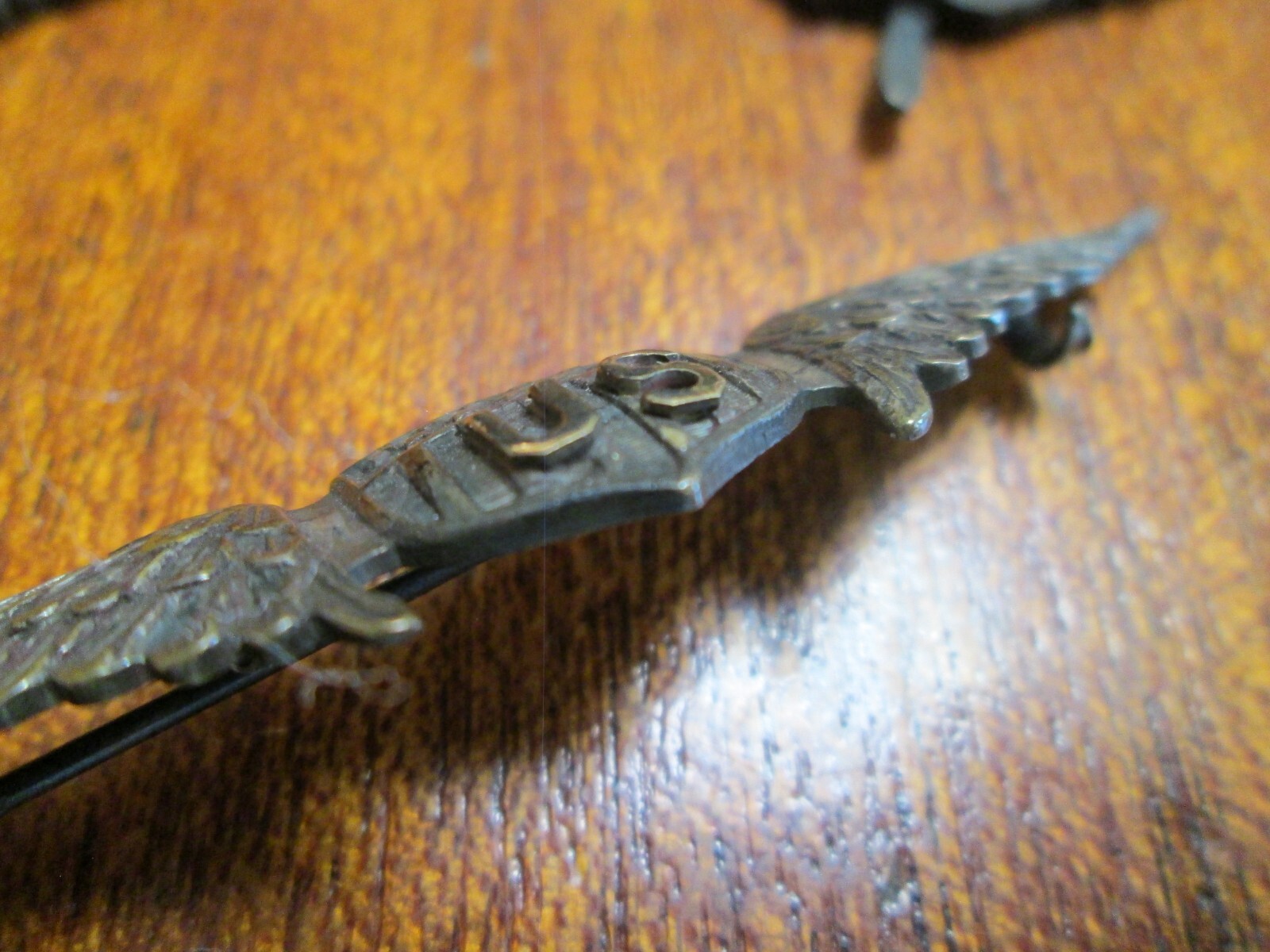 ORIGINAL World War I Silver Pilot's Wings W/ Gold US, plus matching insignia