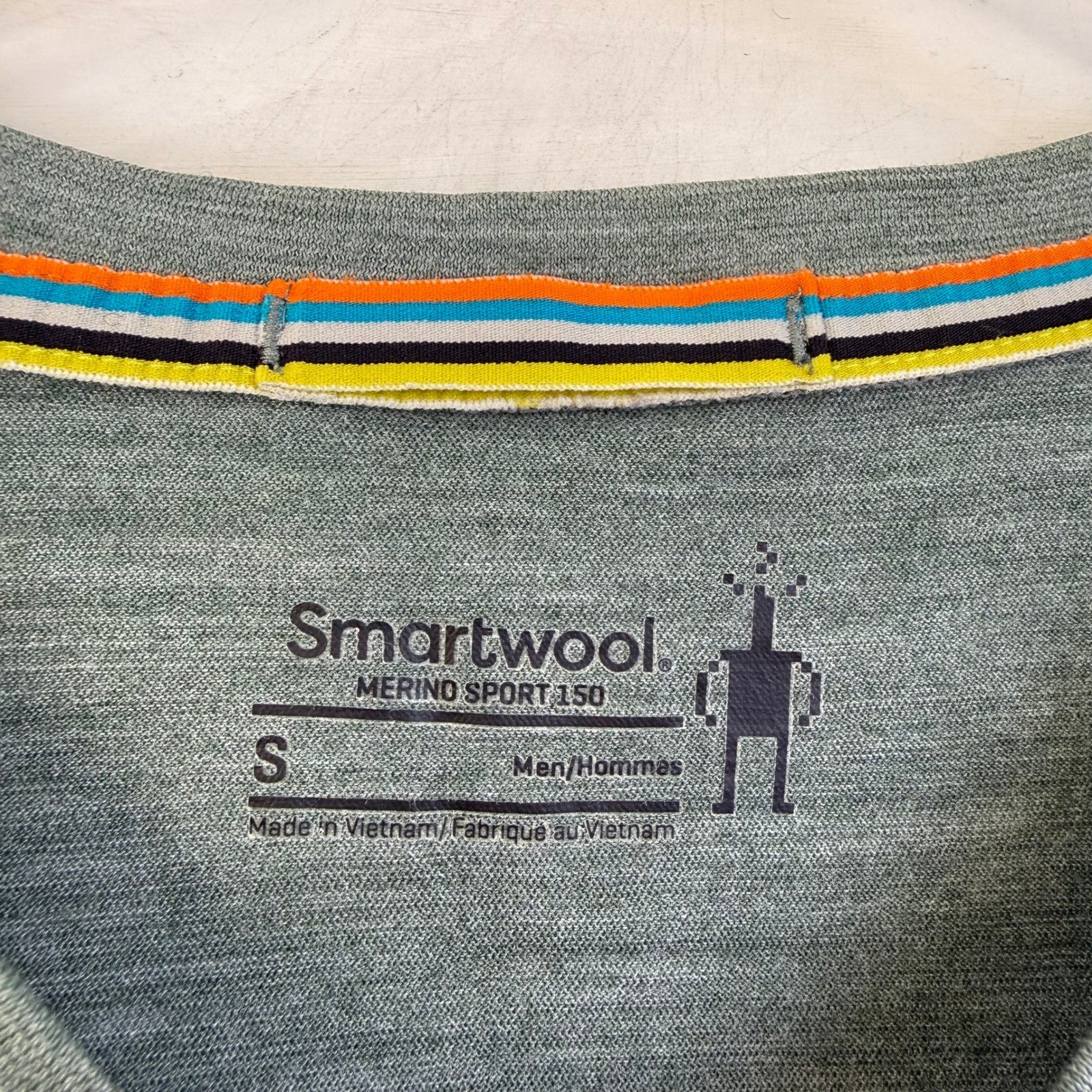 Smartwool Merino Sport 150 T-Shirt TEE Green Short Sleeve Crew Neck Men S WOOL