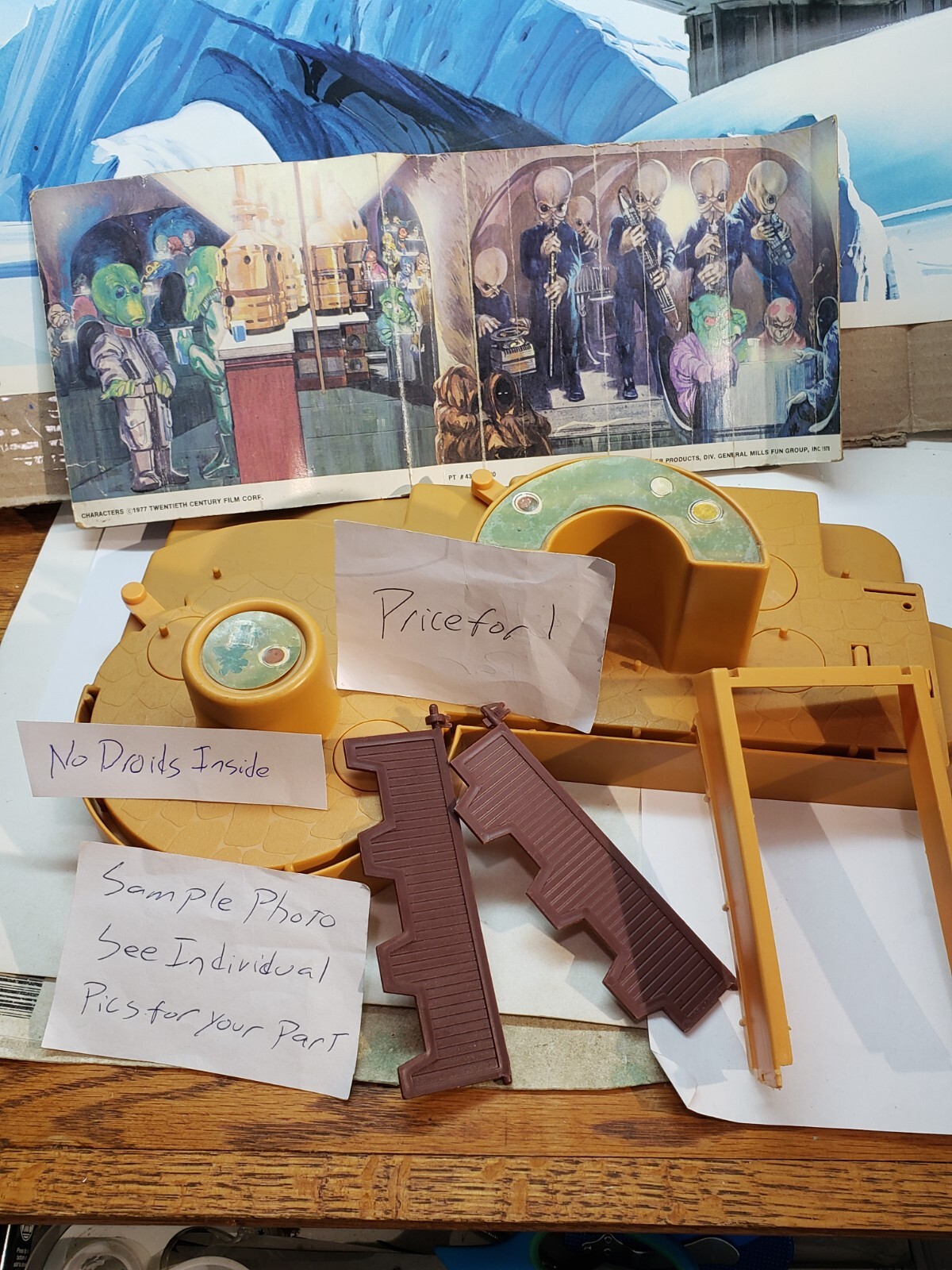 Cantina parts cardboard door frame base PICK Star Wars Vintage Greedo Hammerhead