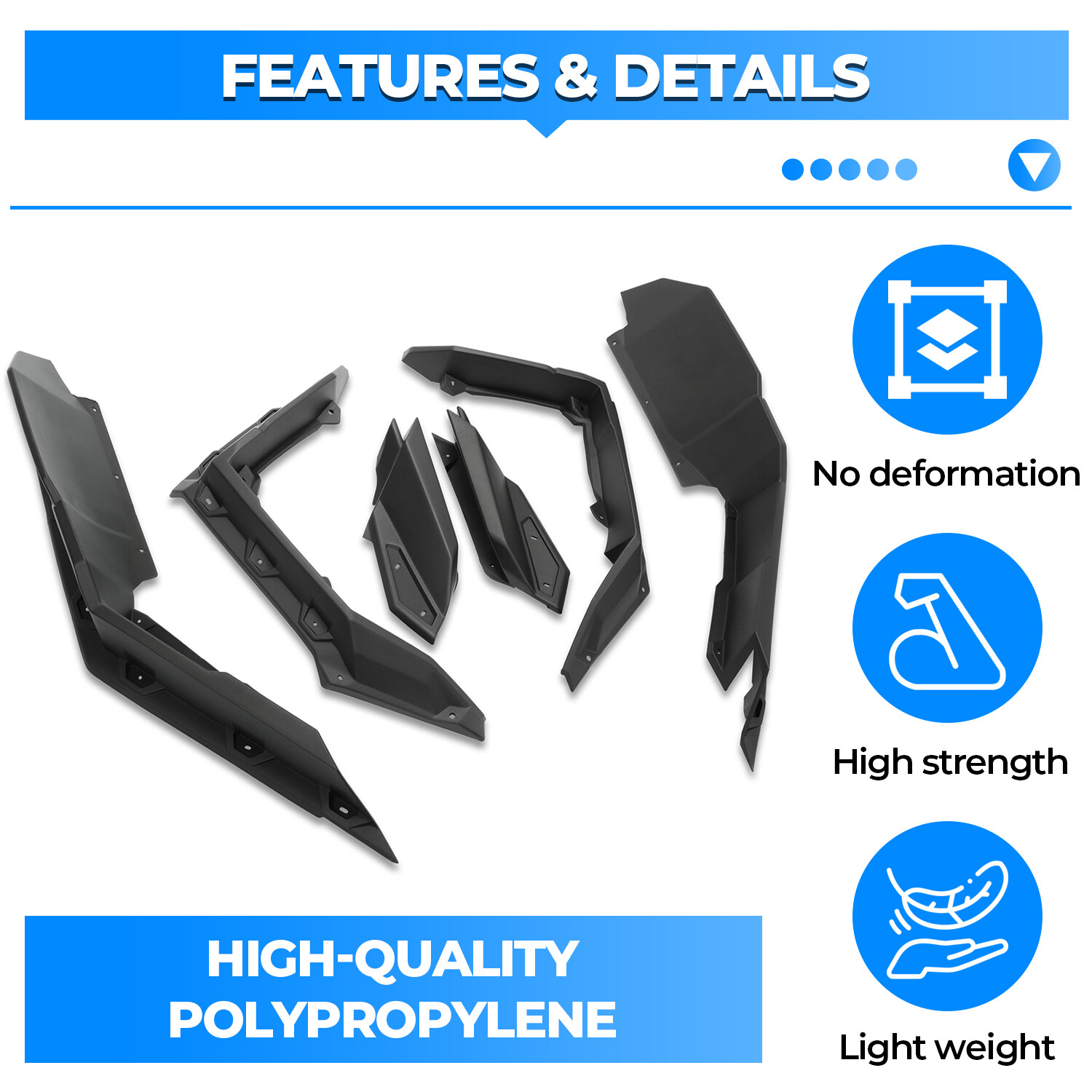 Extended Fender Flares Kit For Can Am Maverick X3/MAX Turbo R RR 2017-2024 2019