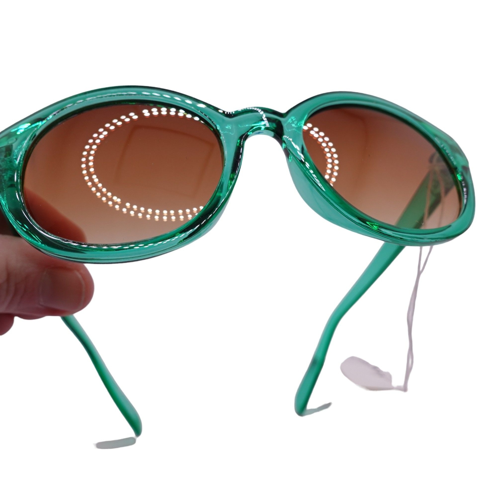 NWT Janie And Jack Cat Eye Sunglasses Girls 2-4 Years Green Tinted UV Lens Beach