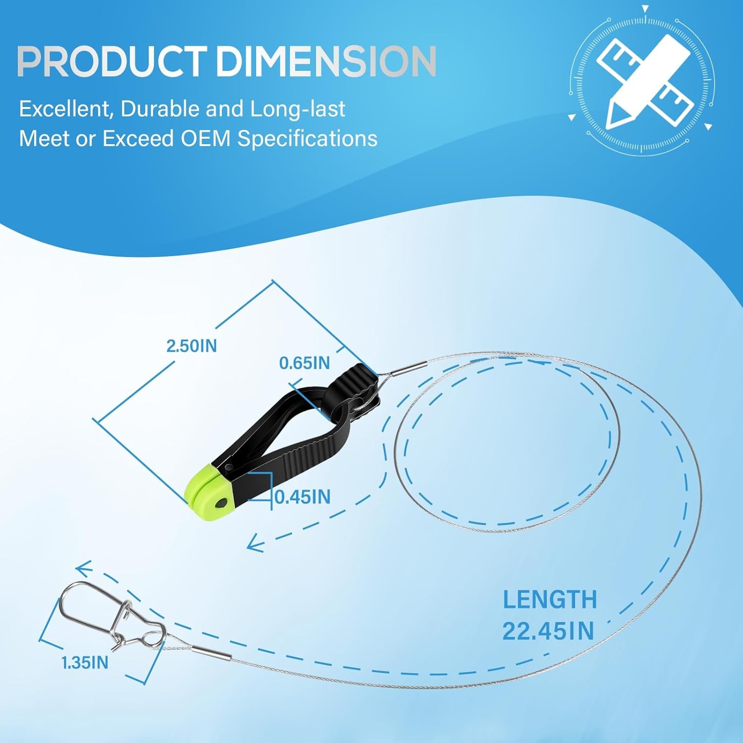 for 1181 Scotty Mini Power Grip Plus Downrigger Release W/ Cannonball Snap 2Pack
