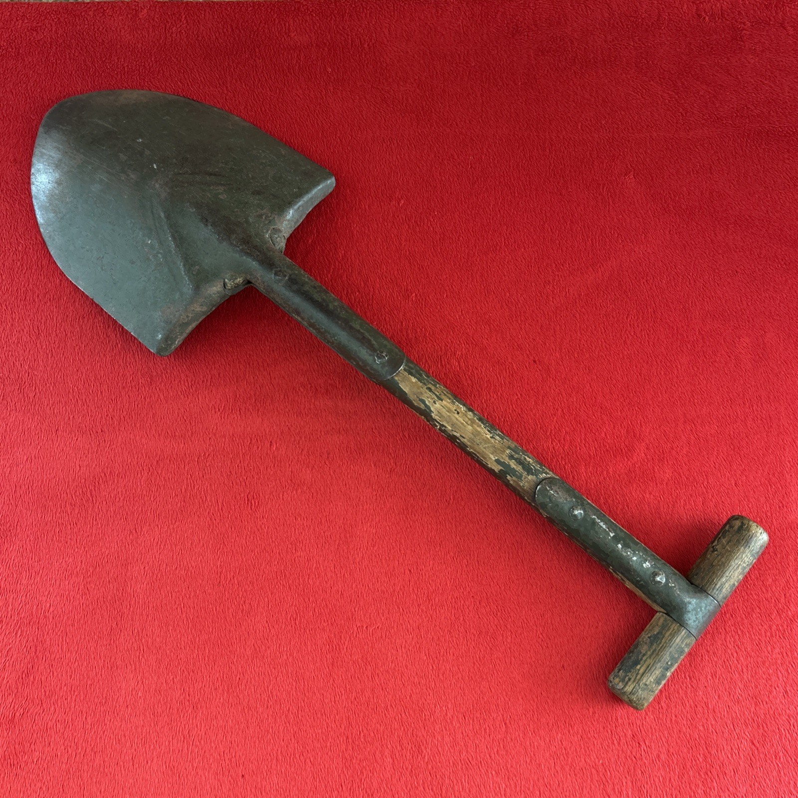 Antique Original WWI US Army Trench Shovel Entrenching Tool T-Handle M1910 WW1