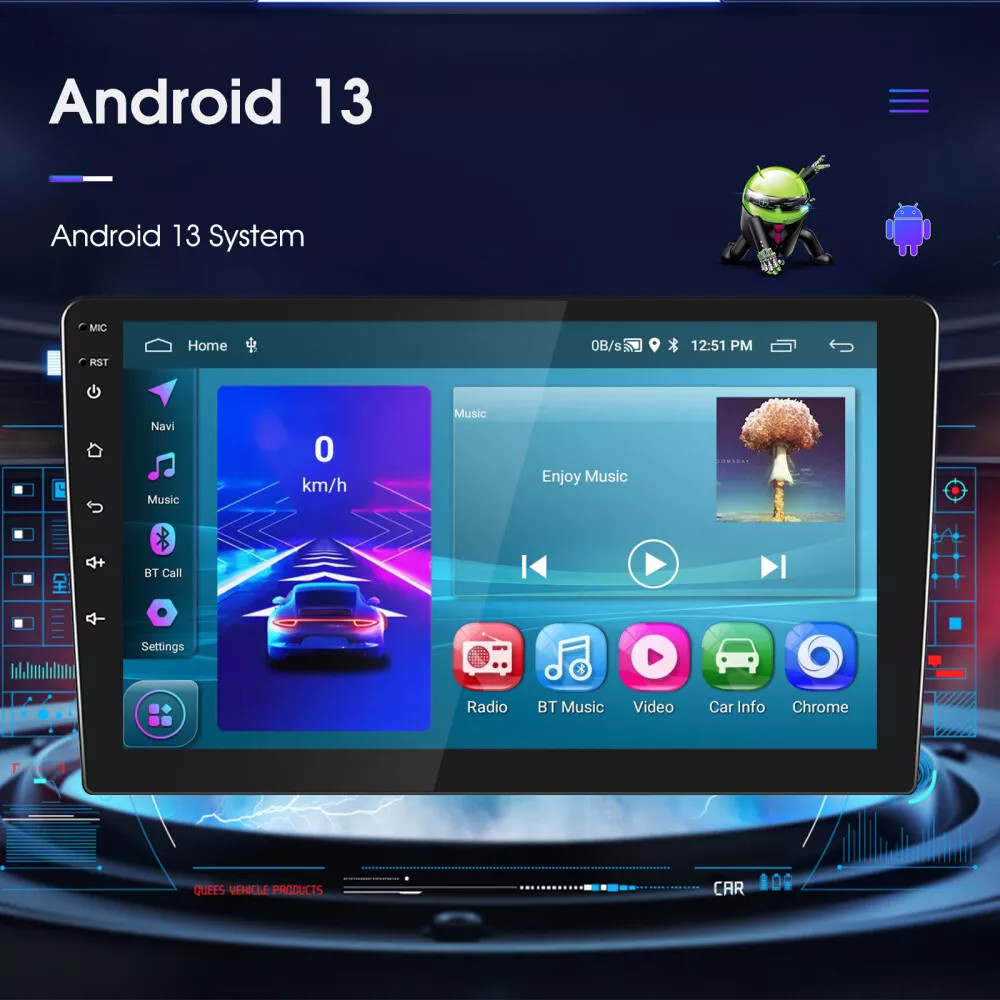 64G Apple CarPlay Car Radio Stereo Android 13 GPS NAV For Jeep Liberty 2002-2007