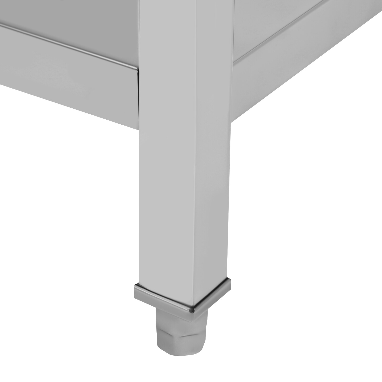 Stainless Steel Utility Sink with Faucet - Large Capacity & Adjustable Feet