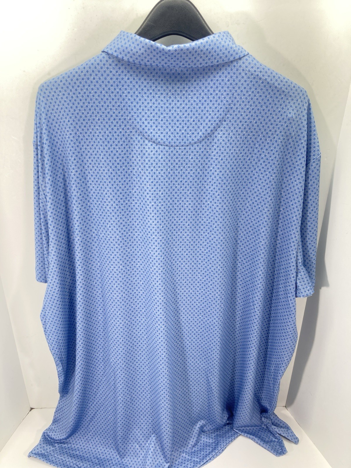 Callaway Performance Polo Golf Shirt Men Sz 2XL Blue Geometric Short Sleeve NWOT