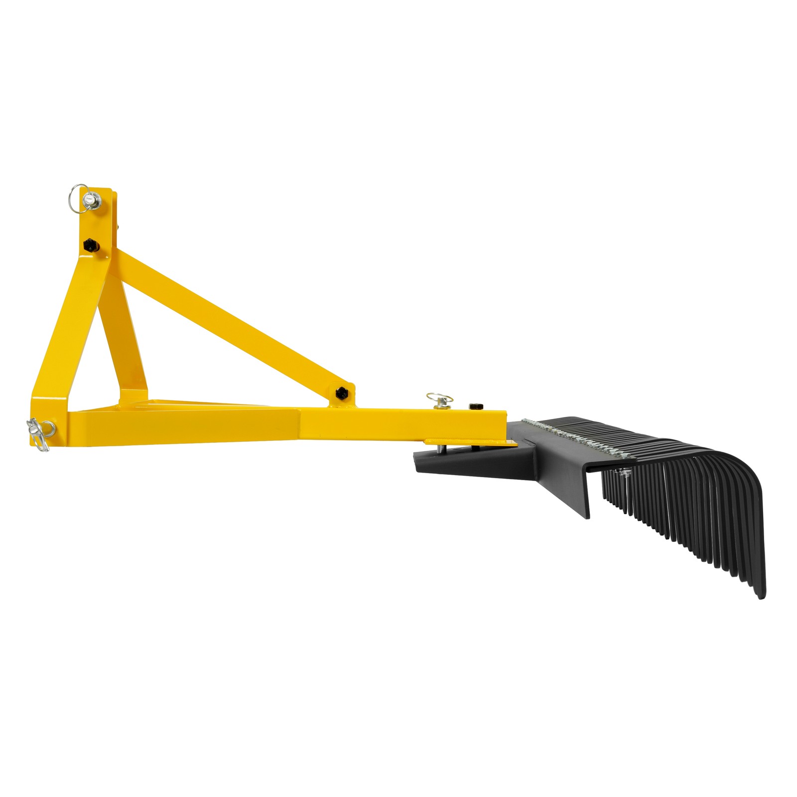 3-Point 60''Landscape Rock Rake Soil Garden Tool for Cat 1 Campact Tractor Heavy