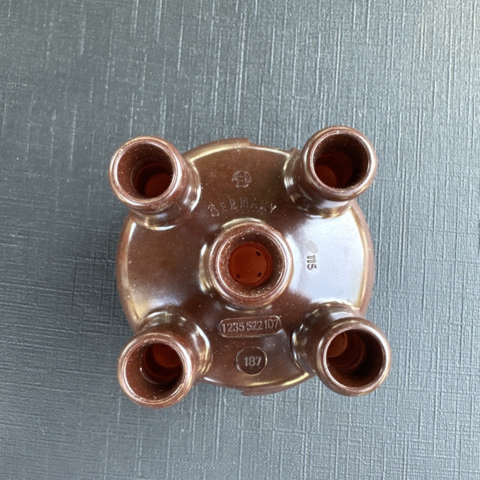 Vintage NOS Bosch 1235522107 187 Distributor Cap BMW Volvo MADE IN GERMANY