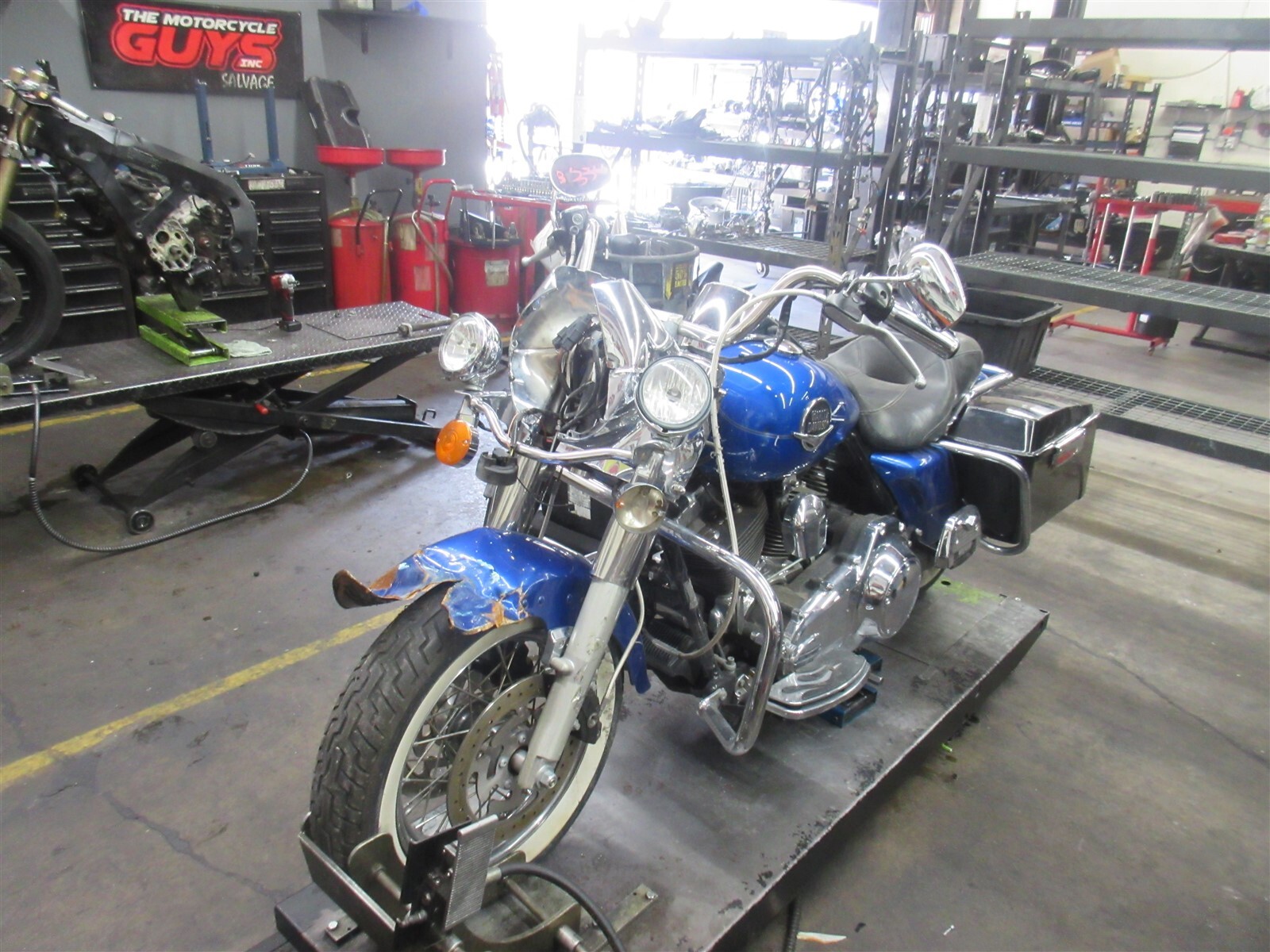 2008 Harley Davidson Road King Classic FLHRC Auxiliary Front Lights Lamps OEM