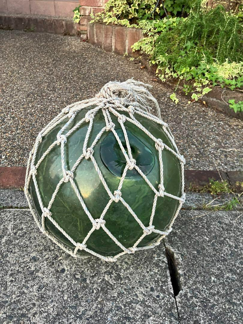 Vintage Japanese Big Glass Fishing Float 13.77"