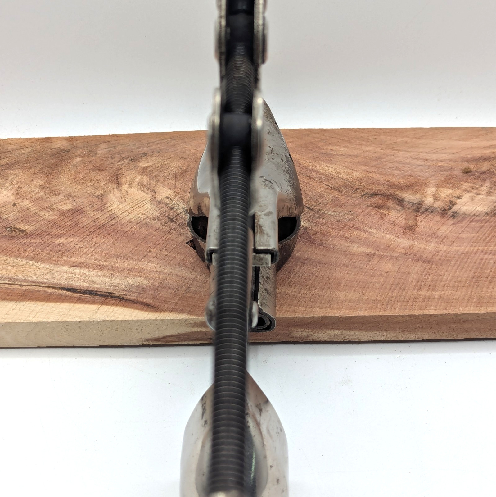 Vintage 1929 Nu-Way Steel Industrial Steampunk Shoe Stretcher Factory Sizer