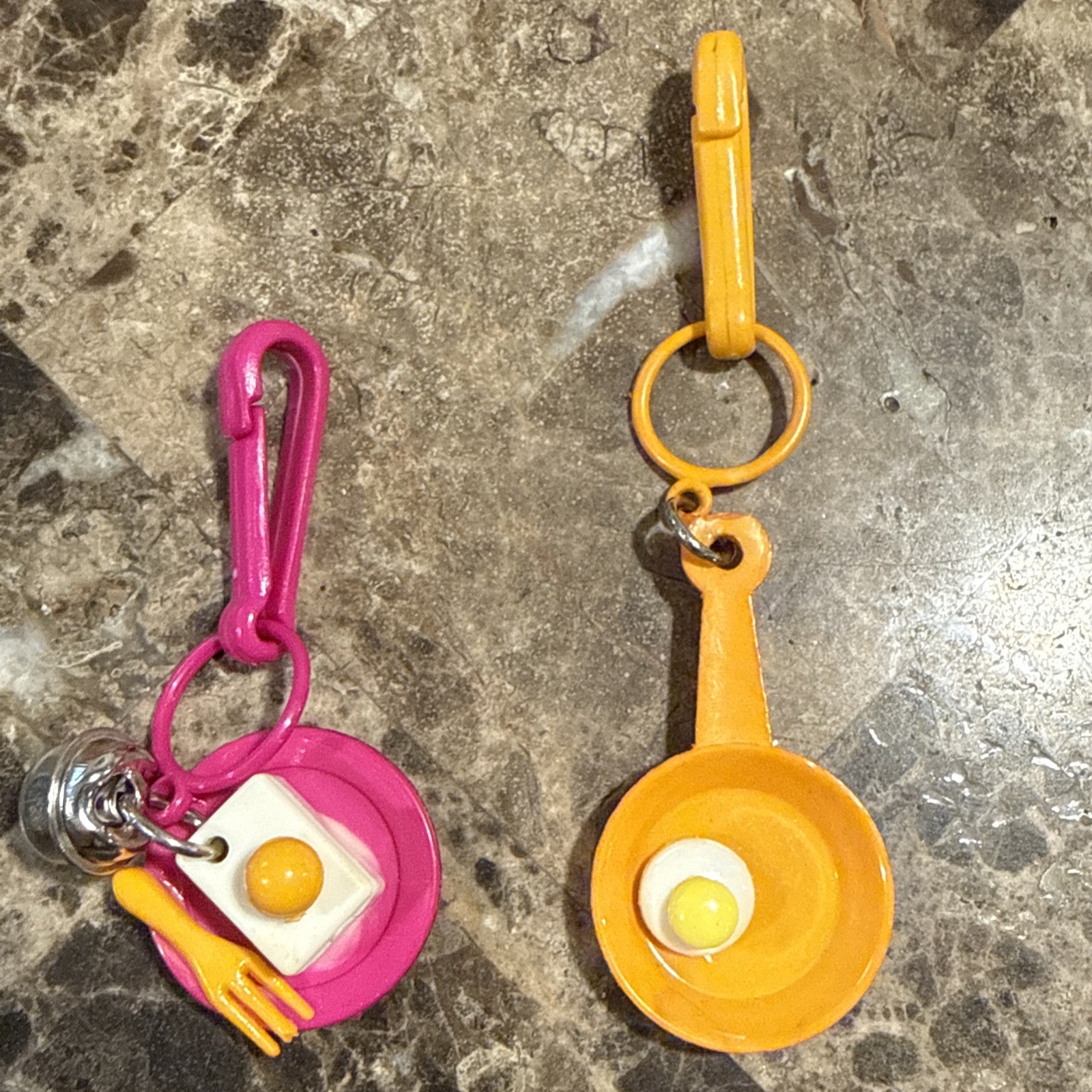 Vintage 1980's Plastic Clip On Bell Clip Charm Necklace Bracelet Charms Lot