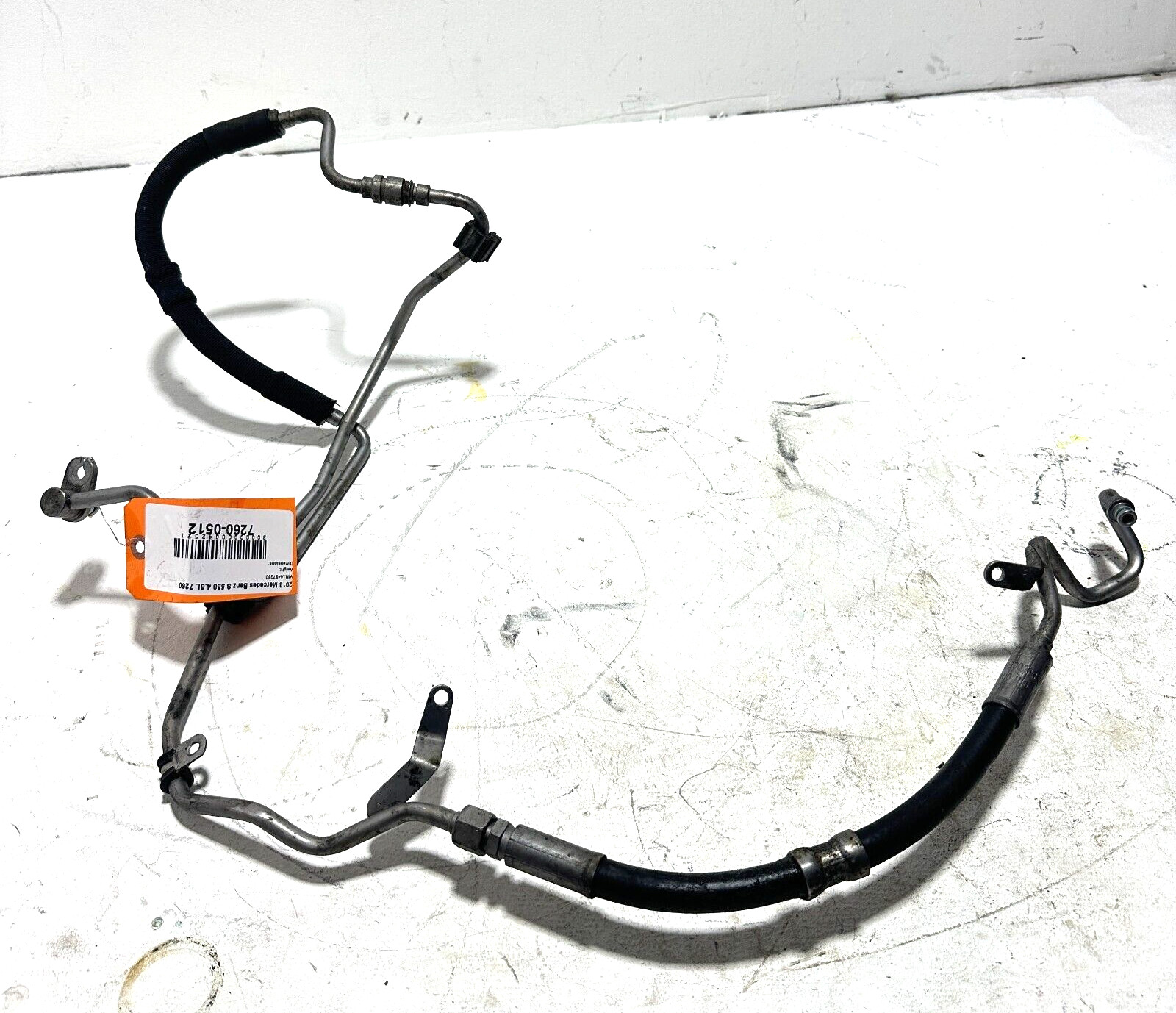 2011-2014 Mercedes W221 S550 Power Steering Expansion Hose Upper & Lower OEM