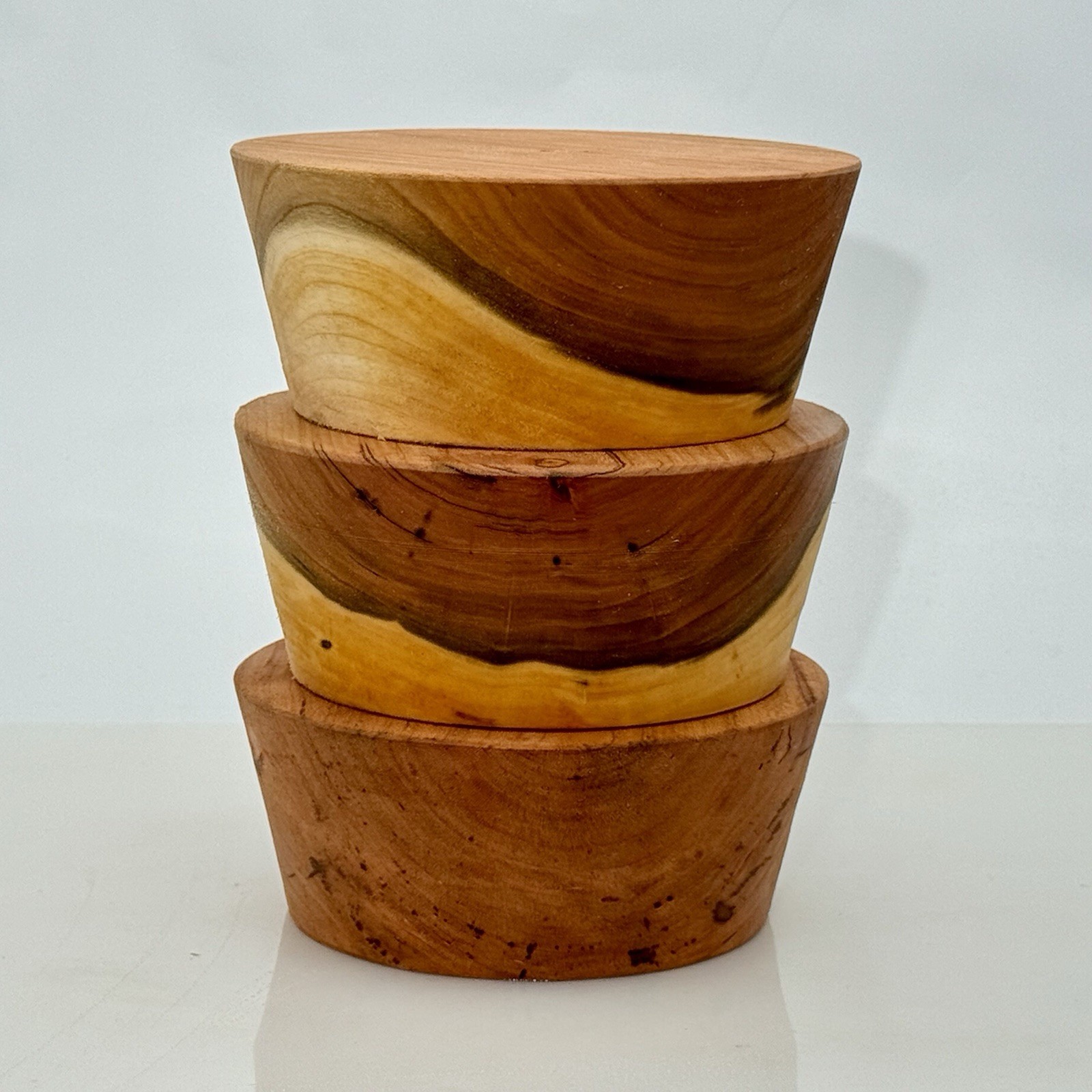 3 BLACK CHERRY BOWL BLANK, 6"X2.5" WOOD LATHE TURNING STOCK, FREE SHIPPING!!