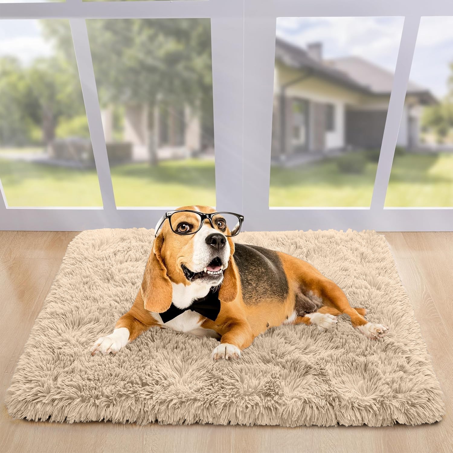 Plush Shaggy Door Mat Entrance Indoor Rugs Faux Fur Anti Slip Shaggy Rugs