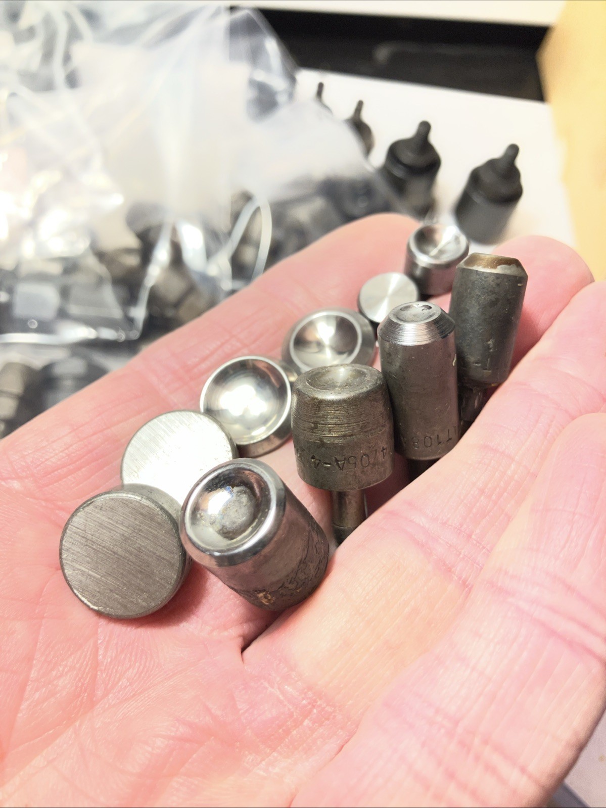 Lot 10 Hand Rivet Squeezer Die 3/16 Shank Aircraft Aviation Tools #1 Belly Tank