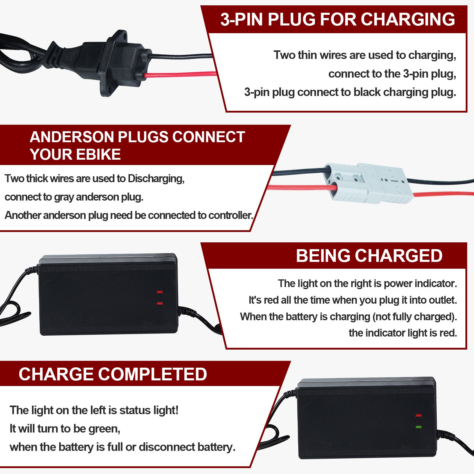 72V 20Ah LiFepo4 Lithium Battery Pack for 250W-1800W Motor B ike 50A BMS