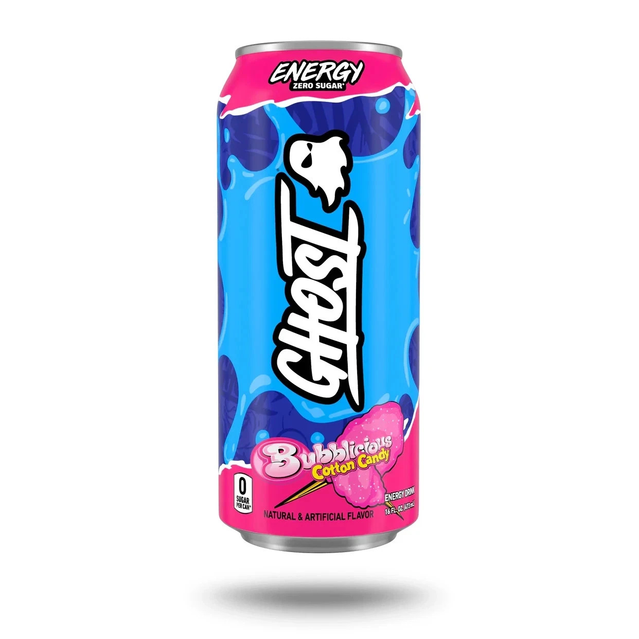 Limited Ghost Energy Drink Cotton Candy Bubblicious 12pack 16oz