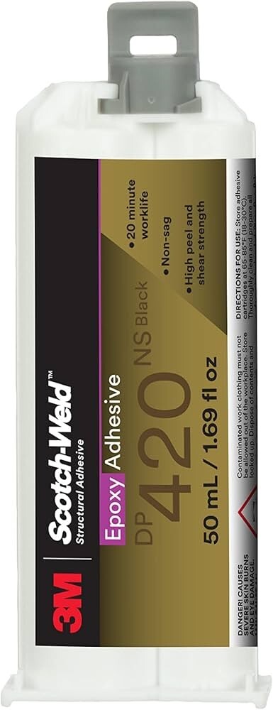 3M Scotch - Weld Epoxy Adhesive Dp420NS Black 1.69 FL Oz Expiration Date 12-2025
