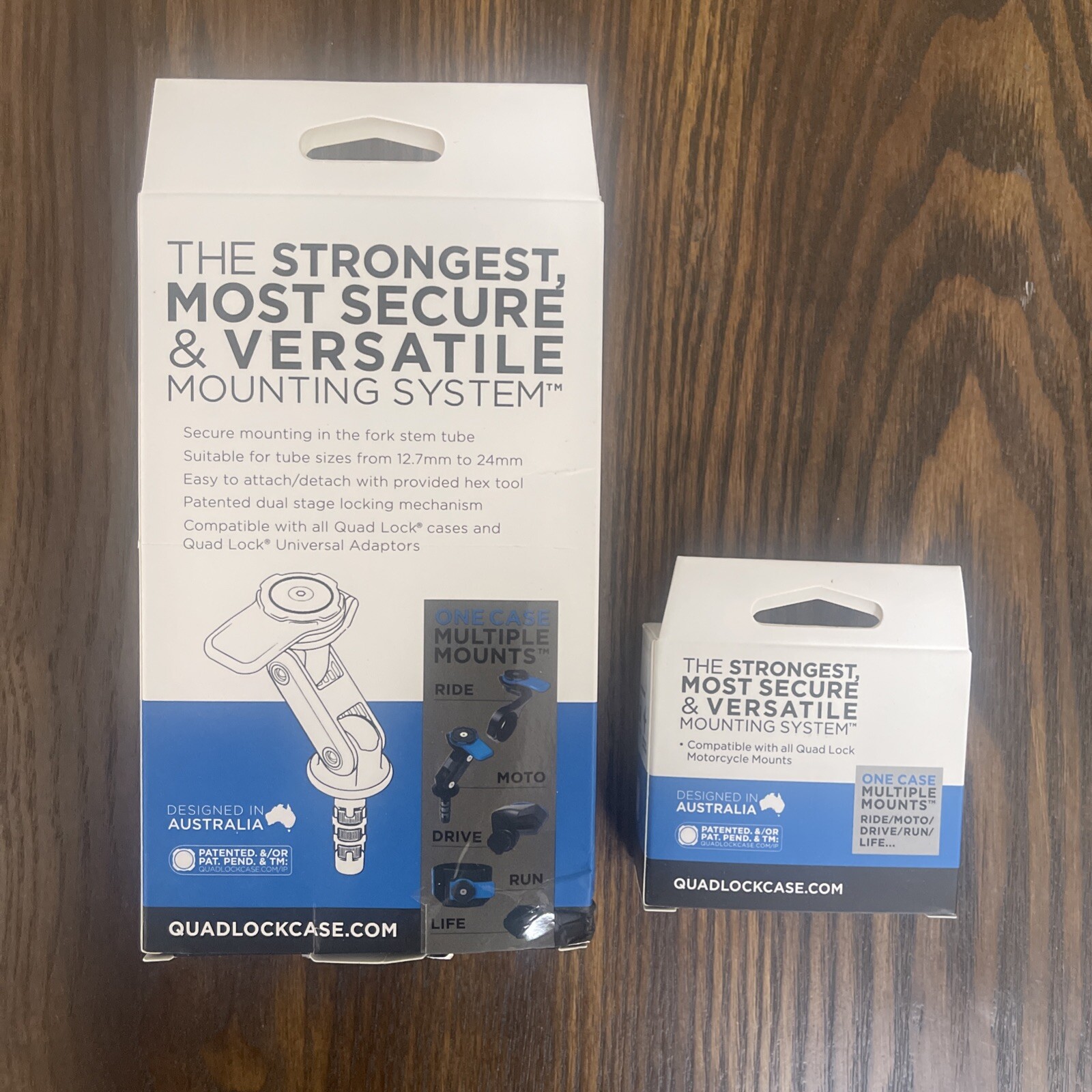 NEW QUAD LOCK Motorcycle/Moto Fork/Stem Mount + Vibration Dampener FAST SHIPPING