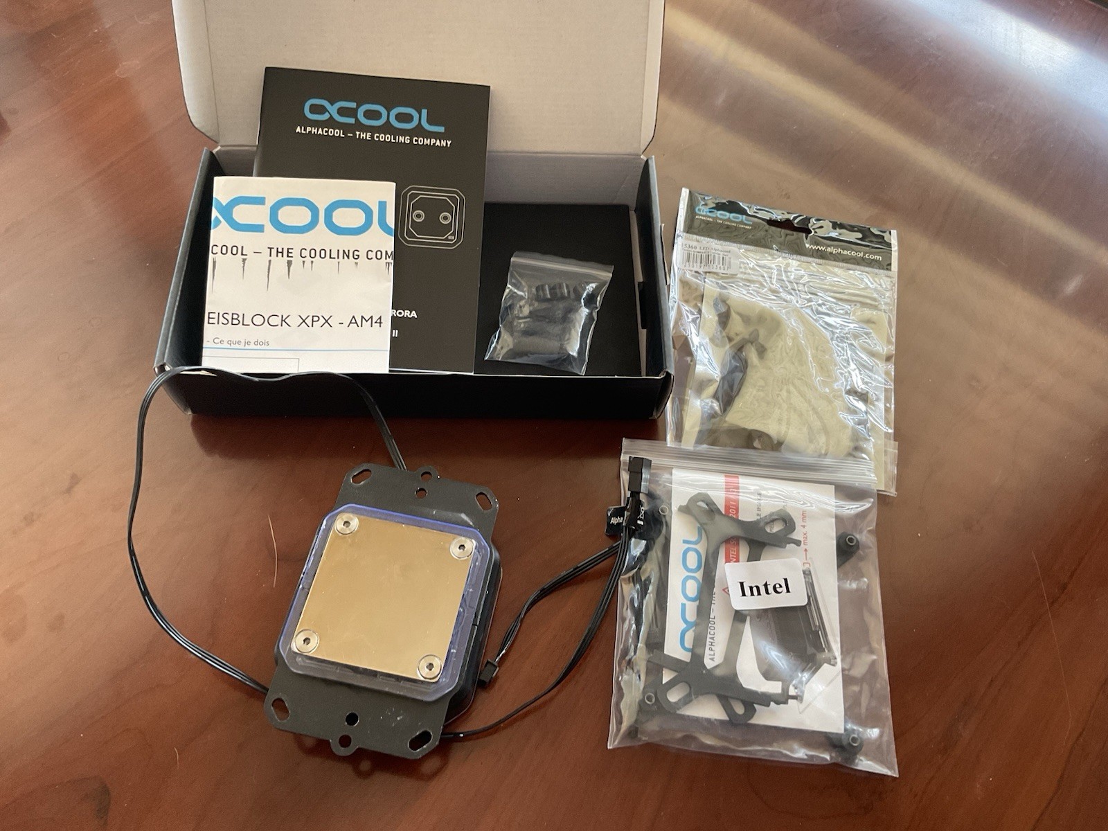 Alphacool Ice Block XPX Aurora - Plexi Chrome Digital RGB
