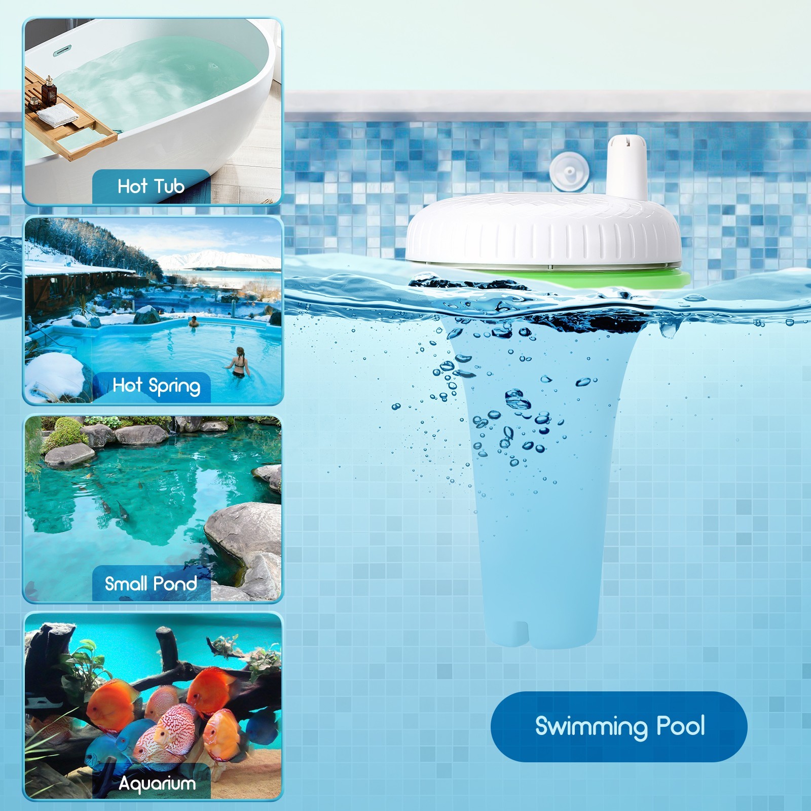 Inkbird Waterproof Wireless Pool Thermometer Easy Read Water Temperature Monitor