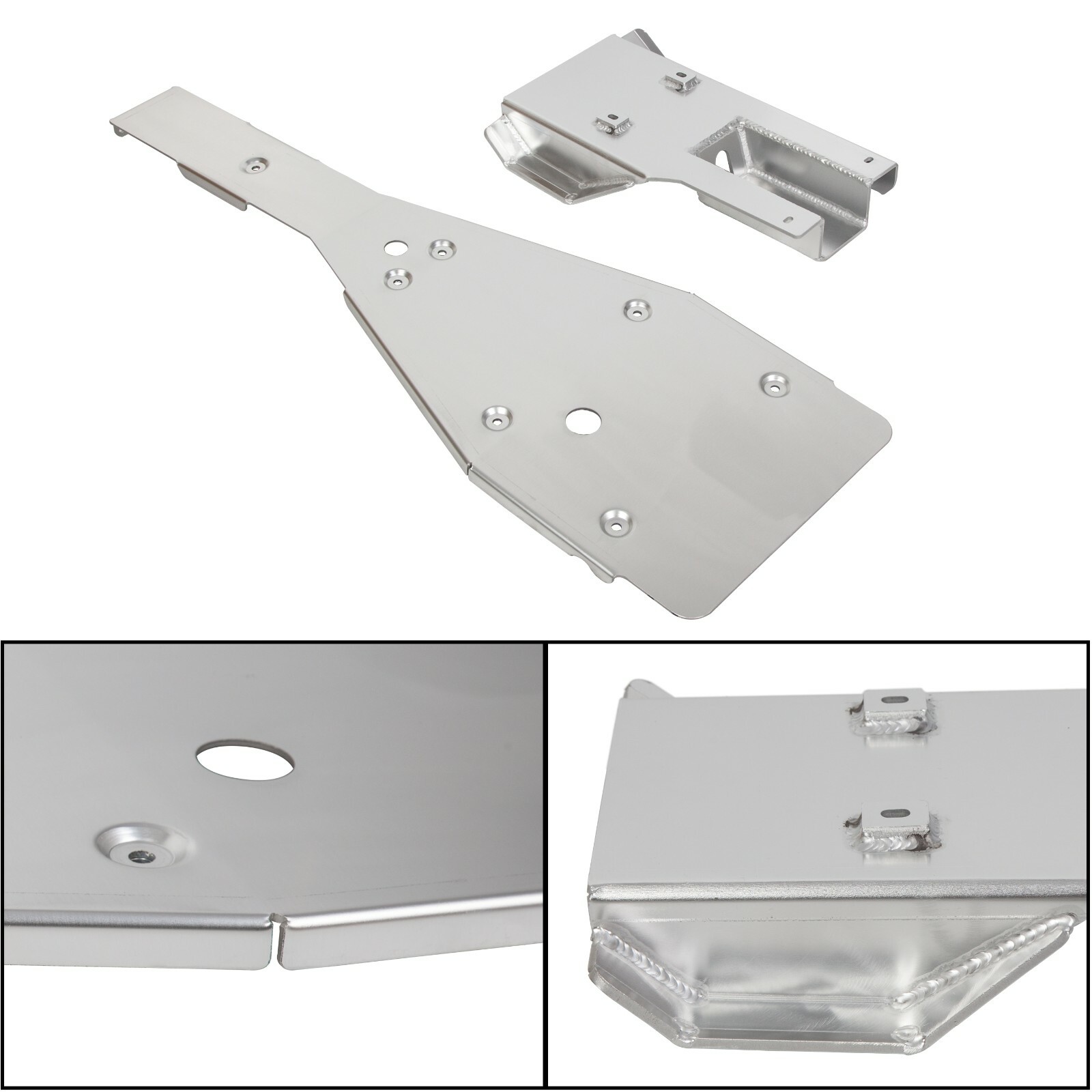 For Yamaha Raptor 700 700R Full Chassis Glide Swing Arm Skid Plate Guard Combo