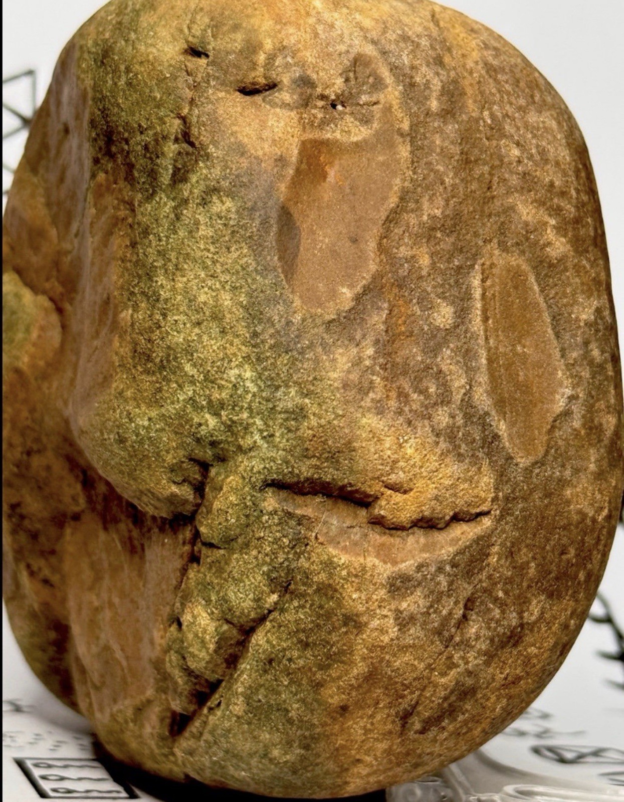 Native American Indian Authentic Artifact Stone Carved Effigy, 3 lb 2 oz • VA