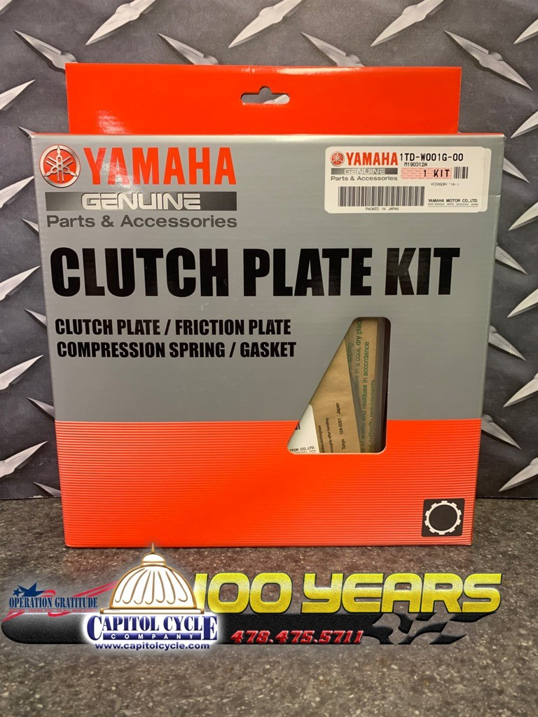 1TD-W001G-00-00 2014-2020 Genuine Yamaha YFZ450R Clutch Plate Kit