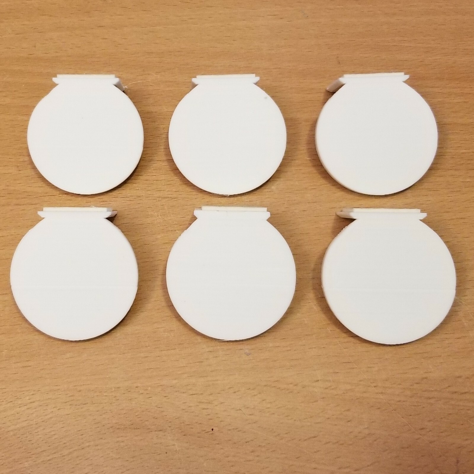 6 Pack White Small no Nail Adhesive Wall Display shelf for figurine Funko Pops!