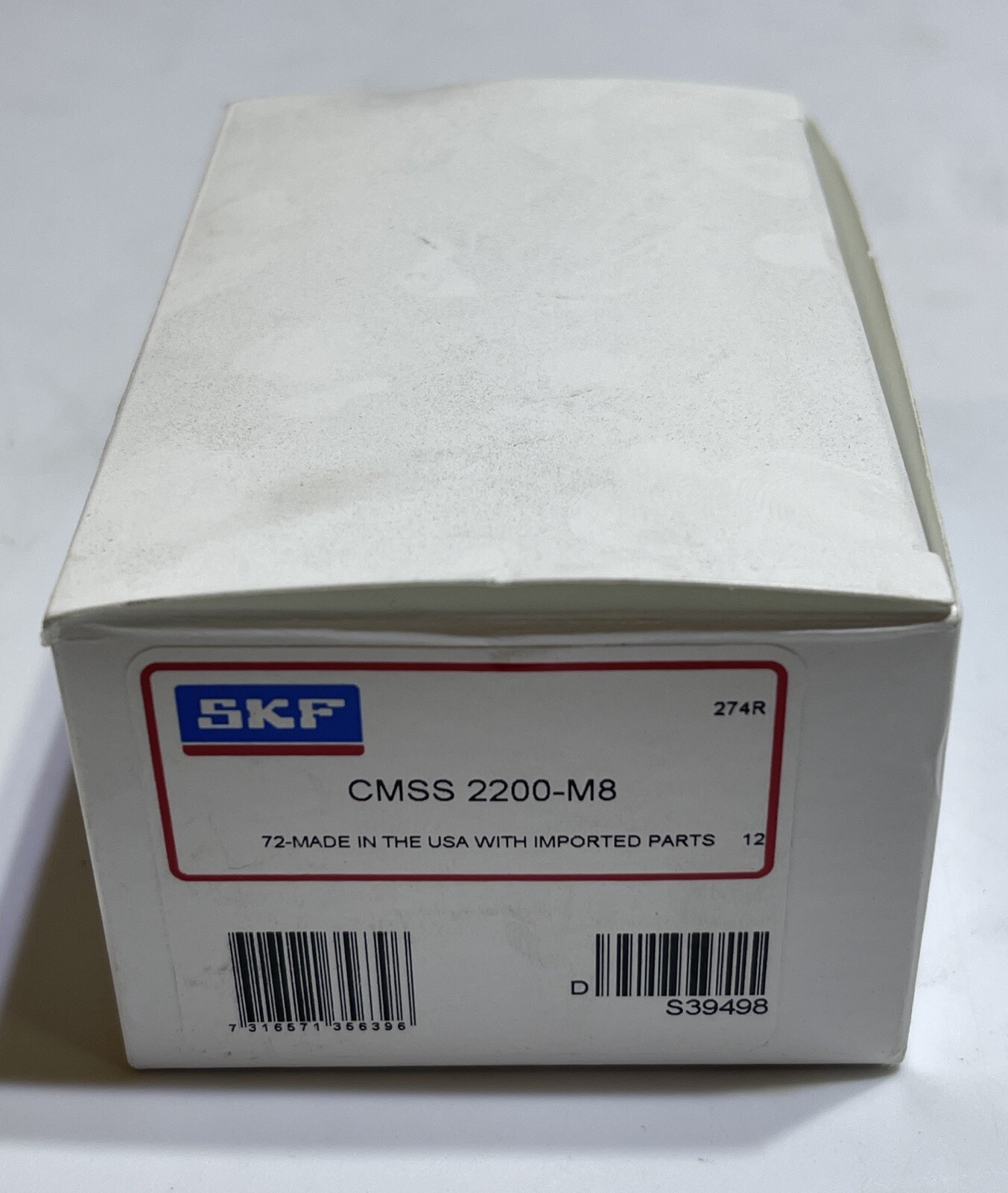 SKF CMSS 2200-M8 Industrial Accelerometer with Side Exit Calibration Certificate