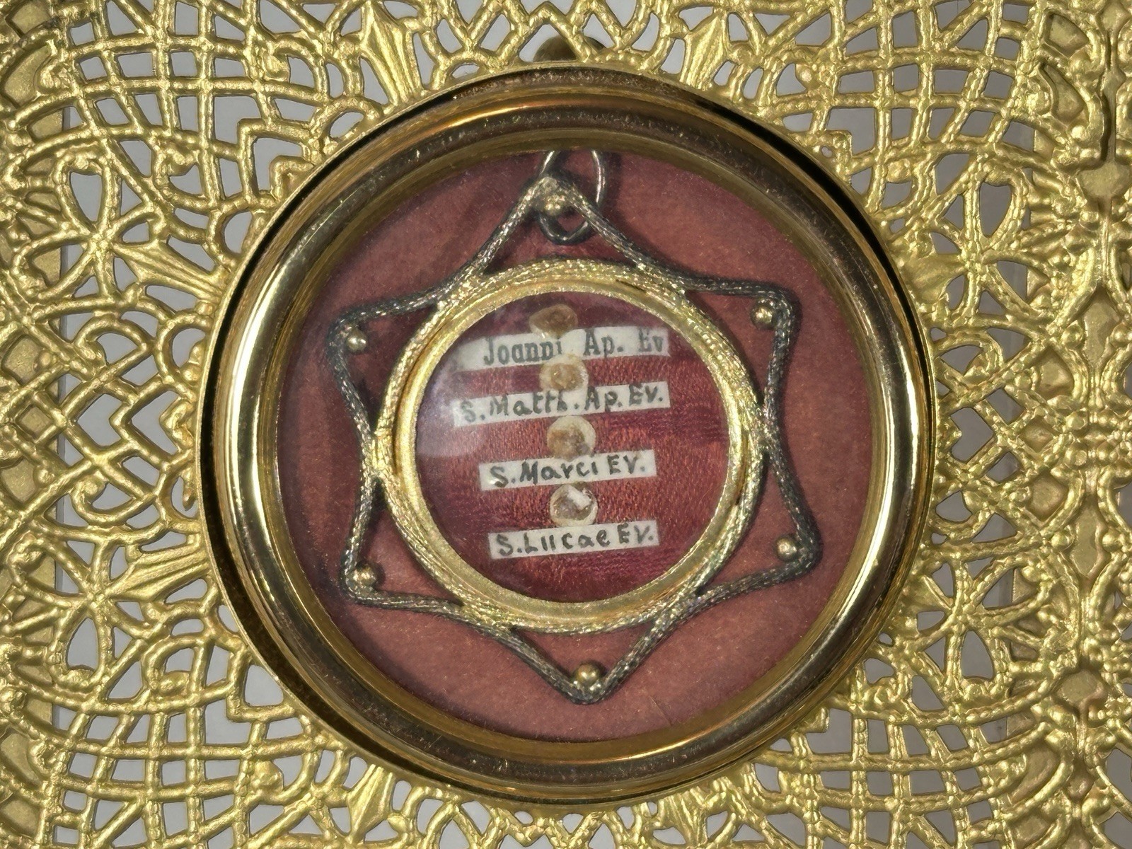 Reliquary Relic Custom Made 19 Saints True Cross, Crown Thorns, Evangelists