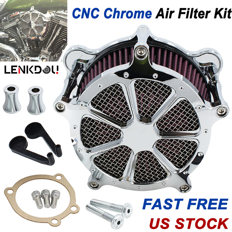 For Harley Air Cleaner Intake Filter Dyna Softail Touring Road King Street Glide