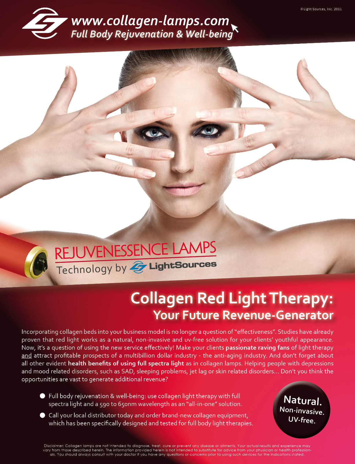 Red Light Therapy Tanning Lamp Replacement FR73 100-120W RDC - 633nm Spectrum!