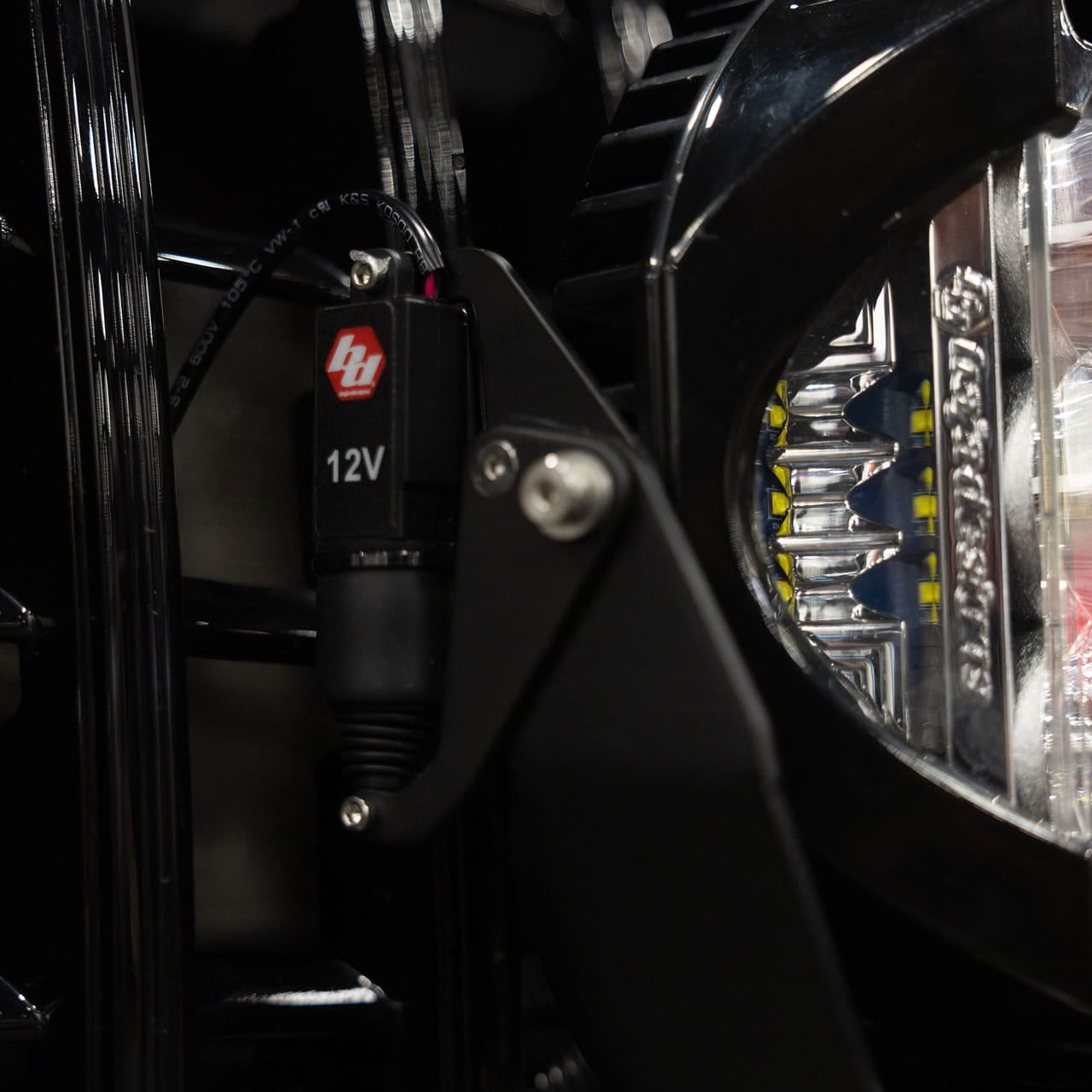 Baja Designs® LP4 Pro Amber Driving/Combo Lights Pair, Wiring, Reflex Actuators