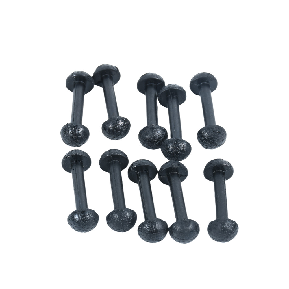 NEW 10x Connectors Fit Motu Leg Band For Vintage Figures Black Rubber US