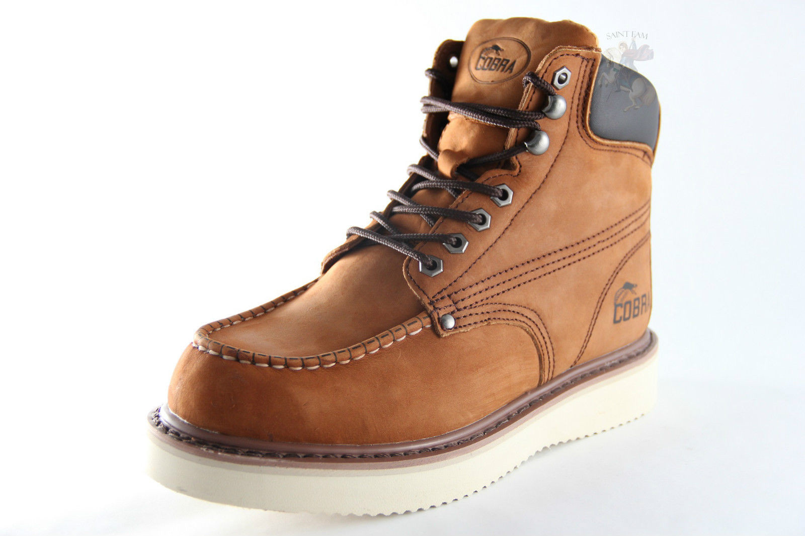 Cobra C11M Men's Brown Leather Work Boot, New with Box