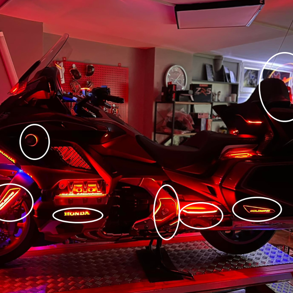 GL1800 Side Panel Frame Lining LED For Honda Goldwing 1800 GL1800 2018-2024