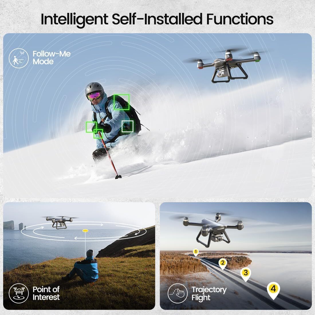 Holy Stone HS700E Brushless 4K UHD Drone with EIS Camera GPS 5GHz FPV Quadcopter