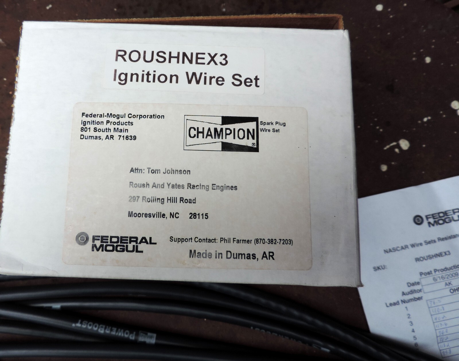 Champion NASCAR 8.8mm Power Boost Racing Spark Plug Wires New FORD V-8 FIT