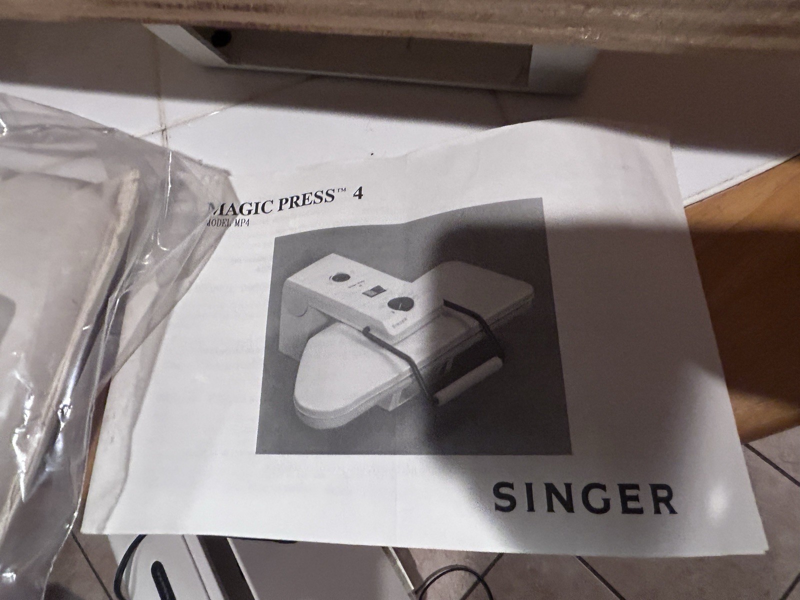 Singer Magic Press 4 Electric Clothing Iron Commercial Heat Press w/Manual Works