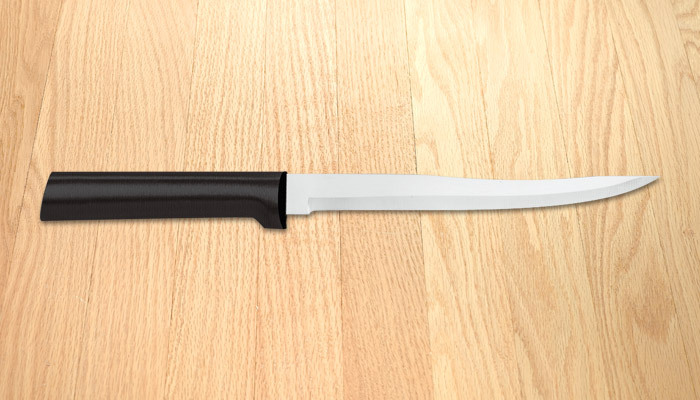 Rada Carving Fillet Knife W208 USA made black handle cutlery L/R hand flex blade